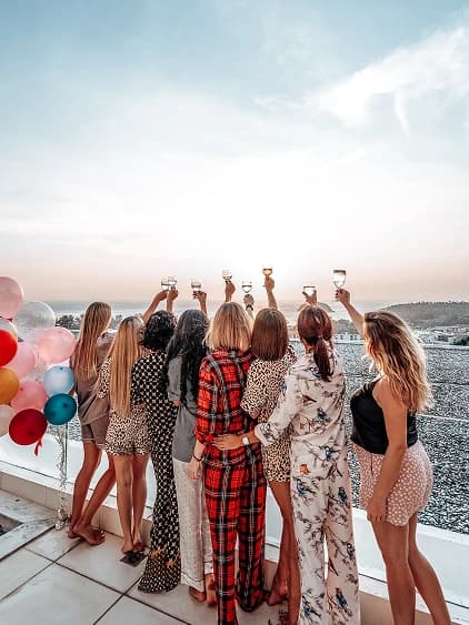 With colleagues and associates (MICE)