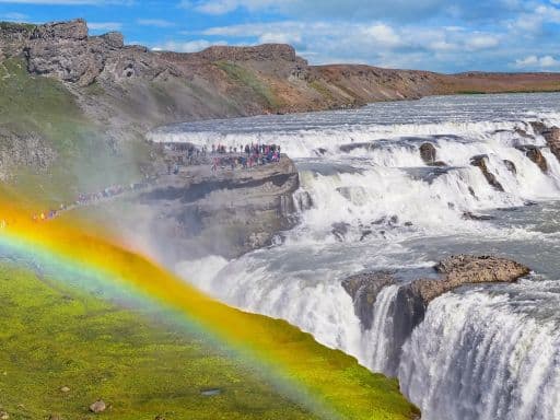 Beautiful Gullfoss Waterfall